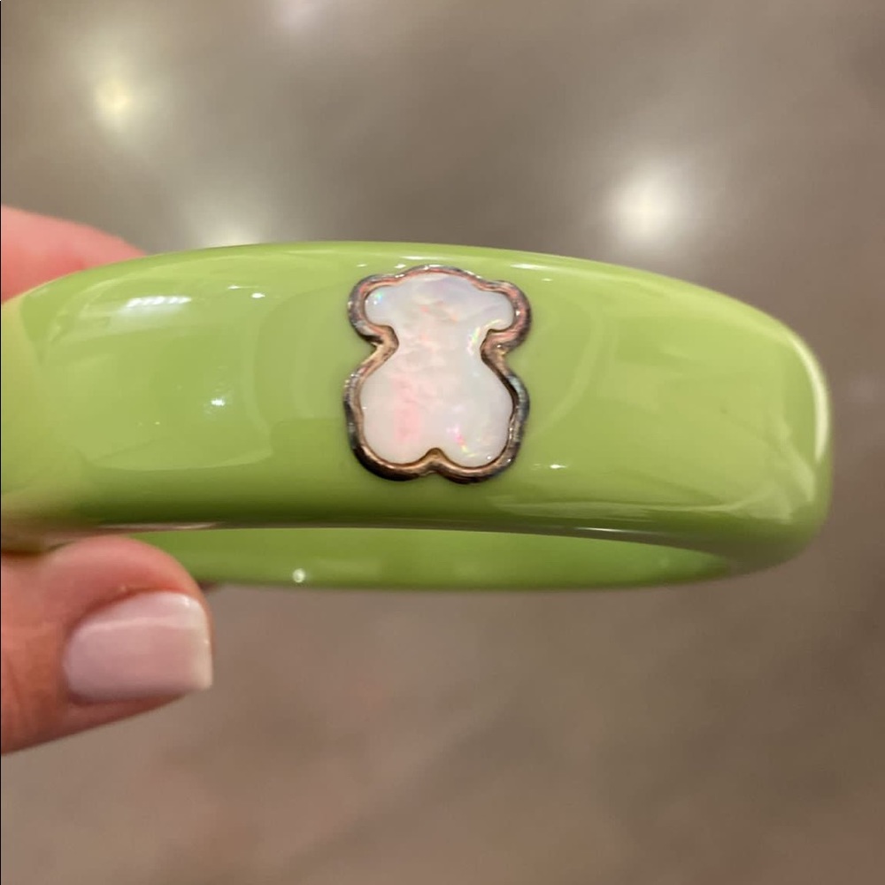 Tous green bangle - Picture 2 of 5